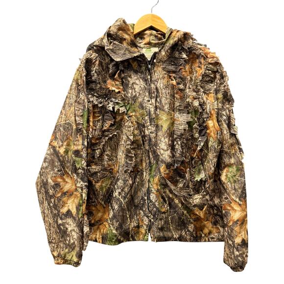 Vintage Underbrush Ghillie Set Mens S/M Mossy Oak Break Up Leafy Jacket + Pants - Picture 2 of 13